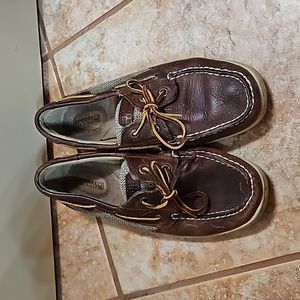 Sperry Dark Brown Leather Loafers Size 7.5 Women’s